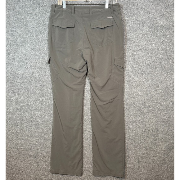 Eddie Bauer Tech Pants Womens 10 Gray Fleece Lined Performance Stretch Outdoors - Picture 7 of 12